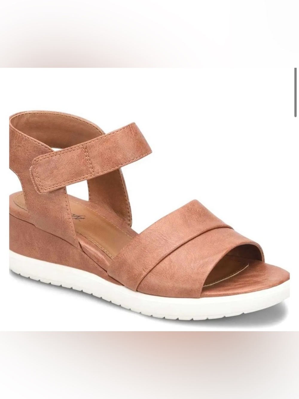 Eurosoft Jena Cognac Wedge Sandal 9